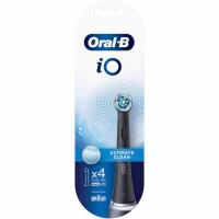 Recambio cepillo dental negro IO ORAL-B, pack 4 uds