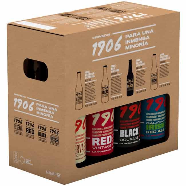 precios Cervezas Variedades 1906, Pack 8X33 Cl en Eroski