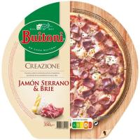 Pizza de jamón serrano&brie BUITONI CREAZIONE, caja 350 g