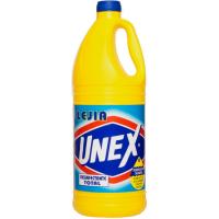 Lejía multiusos amarilla UNEX, garrafa 2 litros