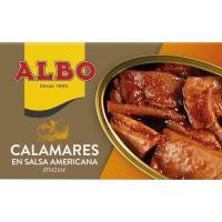 Calamar en trozos en salsa americana ALBO, lata 120 g