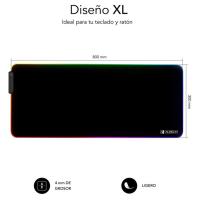 SUBBLIM RGB XL Premium sagu-azpikoa, LED argiekin, 9 kolore
