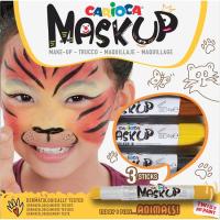 Barritas de maquillaje, colores surtidos Mask Up Animals CARIOCA, caja 3 uds