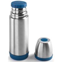 Botella termo de acero inoxidable 18/10, modelo Office  acero y azul IBILI, 300 ml