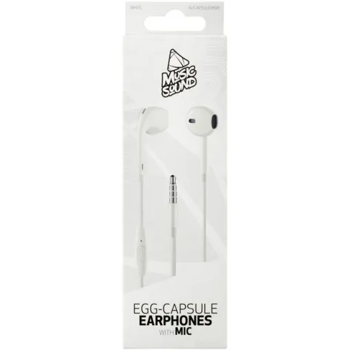 Auriculares de botón blancos con micro, Music Sound CELLULAR LINE