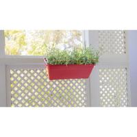 Kit jardinera Venezia rectangular para balcón, color terracota ARTEVASI, 50 cm