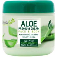 Crema premium de aloe vera TABAIBALOE, tarro 300 ml