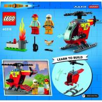 Helicóptero de Bomberos, edad rec:+ 4 años LEGO CITY Fire