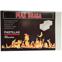 Pastillas para encendido de fuego MAX BRASA, caja 32 uds