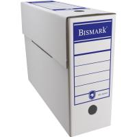 Caja archivadora blanca de cartón, tamaño Folio, 322444 BISMARK, 1 ud