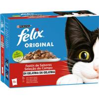 Selección de carnes en gelatina FÉLIX ORIGINAL, pack 12x85 g