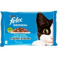 Selección de pescados en gelatina FÉLIX ORIGINAL, pack 4x85 g
