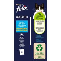 Festín de mar para gato FÉLIX FANTASTIC, pack 12x85 g