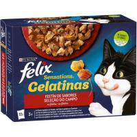 Gelatinas carnes FELIX SENSATIONS, pack 12x85 g