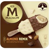 MAGNUM remix bonboi almendraduna, 3 ale, kutxa 198 g