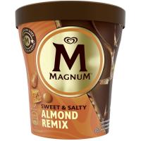 Helado sweet&salty almond remix MAGNUM, 3 uds, caja 313 g