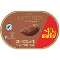 Helado de chocolate con virutas CARTE D'OR, tarrina 650 g