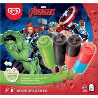 Disney Avengers stick hielo FRIGO, 8 uds, caja 291 g