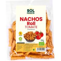 Nachos roll con tomate bio SOLNATURAL, bolsa 125 g