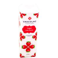 Yogur líquido de fresa VASCOLAC, brik 480 ml