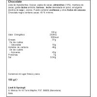 Chocolate negro con almendra crujiente LINDT, tableta 100 g