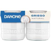 Yogur original griego natural DANONE, pack 2x130 g