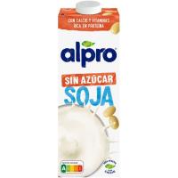 Bebida de soja sin azucares añadidos ALPRO, brik 1 litro