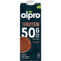 Bebida de soja chocolateada con proteínas ALPRO, brik 1 litro