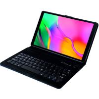 Funda azul con teclado bluetooth para Galaxy Tab A8 2022 SILVER HT