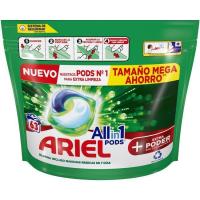 Detergente en cápsulas ARIEL OXI, bolsa 63 dosis
