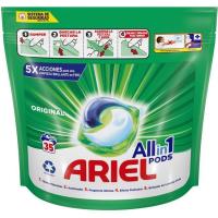 Detergente en cápsulas original ARIEL, bolsa 35 dosis