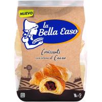 Croissant relleno de chocolate LA BELLA EASO, 9 uds, bolsa 378 g