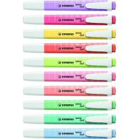 Estuche con marcador fluorescente 8 colores pastel Swing Cool STABILO, pack 8 uds