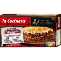 LA COCINERA barbakoa zaporeko lasagna, kutxa 500 g