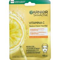 Mascarilla facial tejido con vitamina C SKIN ACTIVE, pack 1 ud