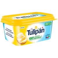 Margarina vegetal  con sal y sin palma TULIPAN, tarrina 450 g