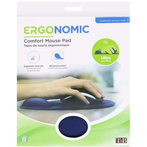 Alfombrilla para ratón ergonómica con reposamuñecas Tsed100b TNB