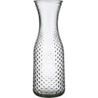 Botella de boca ancha, vidrio tallado QUID, 1 litro