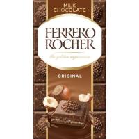 Chocolate original FERRERO ROCHER, tableta 90 g