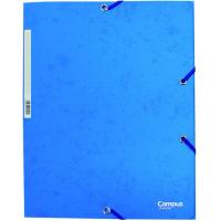 Carpeta A4 de cartón azul, con gomas y solapas CAMPUS, 1 ud