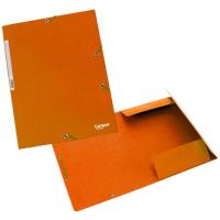 Carpeta A4 de cartón naranja, con gomas y solapas CAMPUS, 1 ud