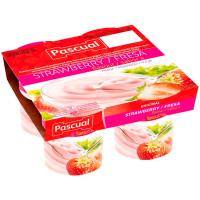 Yogur de fresa PASCUAL, pack 4x125 g