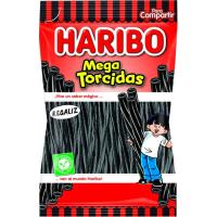 Megatorcidas de regalíz HARIBO, bolsa 160 g