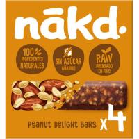 Barritas de cereales cacahuete NAKD, caja 140 g