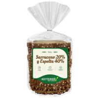 Pan con sarraceno 20% y espelta 40%, paquete 450 g