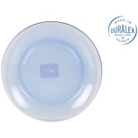 Plato llano de vidrio 23,5 cm azul Marine DURALEX, 1 ud