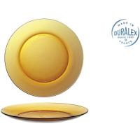 Plato llano de vidrio 23,5 cm Ambar DURALEX, 1 ud
