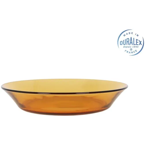 Plato hondo de vidrio 19,5 cm Ambar DURALEX, 1 ud