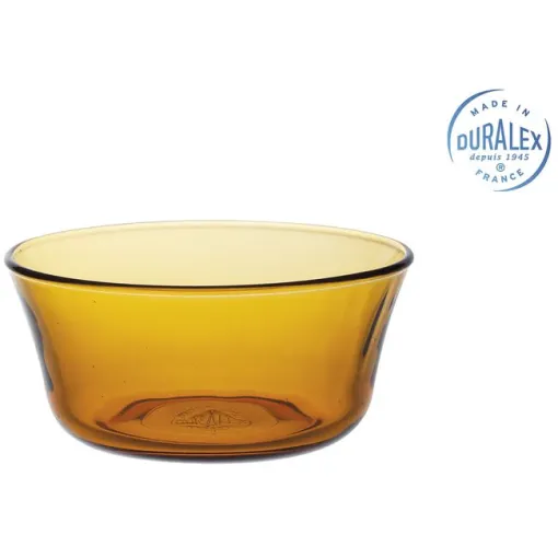 Bol de vidrio Ambar DURALEX, 10,5x10,5x5 cm