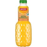 Zumo de naranja exprimido con pulpa GRANINI, botella 1 litro